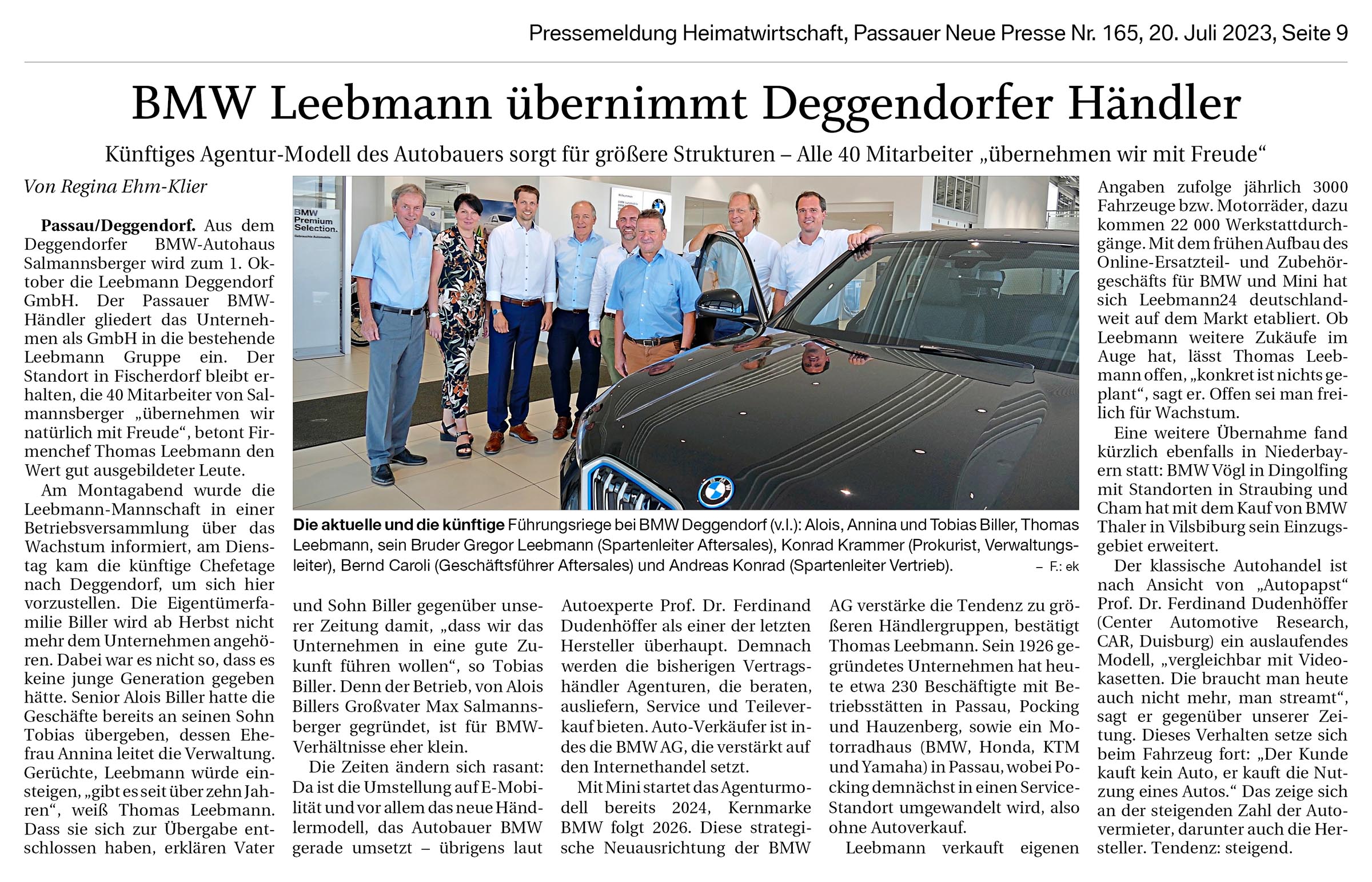 Nachrichten & Termine - Auto-Leebmann / SCHMID Service