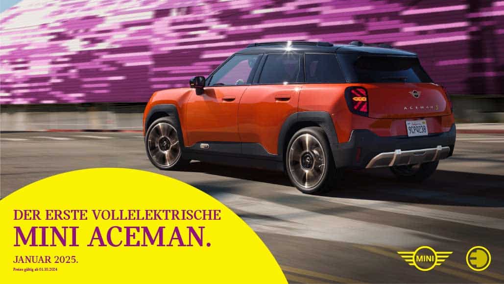 MINI Aceman Electric Produktflyer Januar 2025