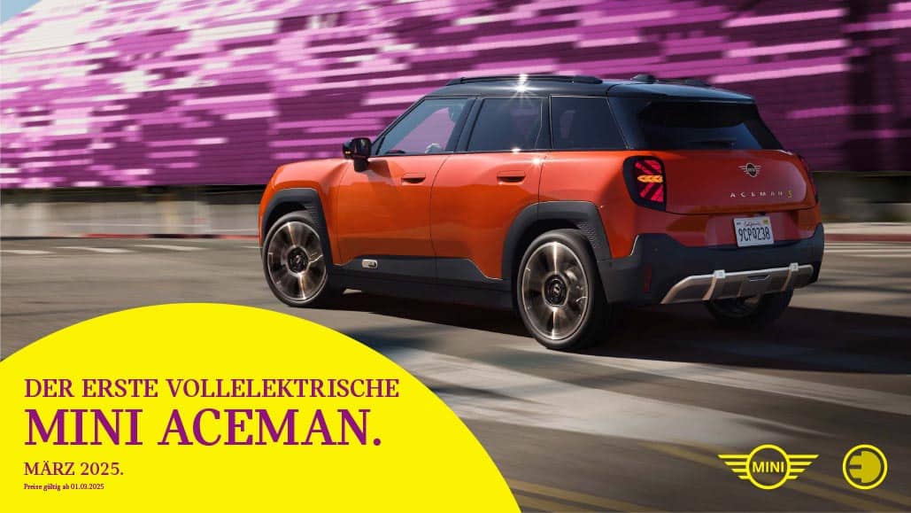 MINI Aceman Electric Produktflyer März 2025