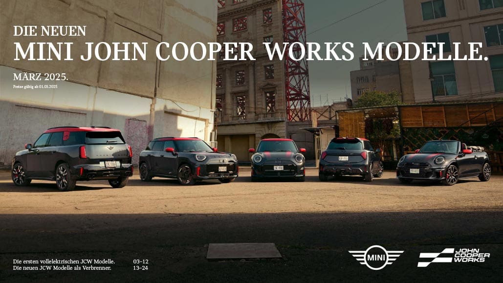 MINI John Cooper Works Produktflyer März 2025